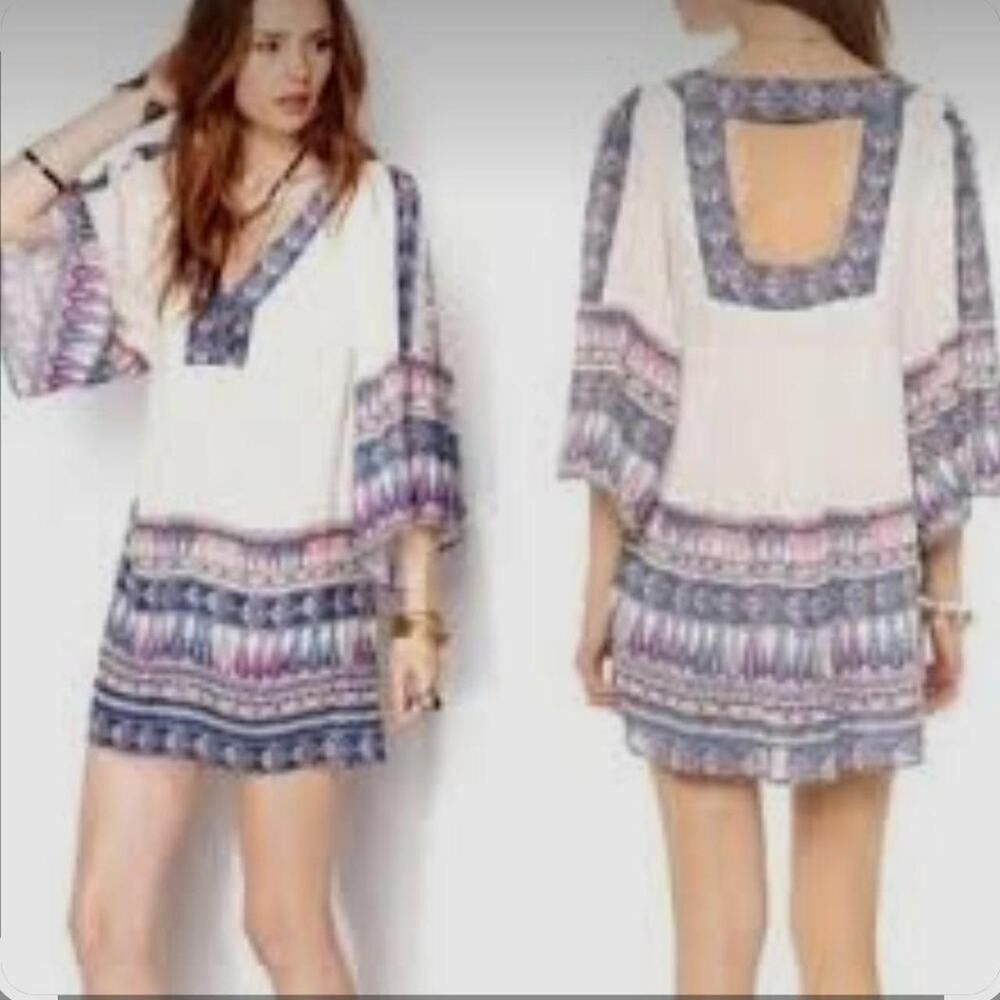 Free People Terra Nova boho mini dress size S